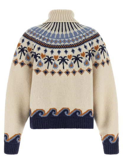 Alanui Multicolor Virgin Wool Cardigan