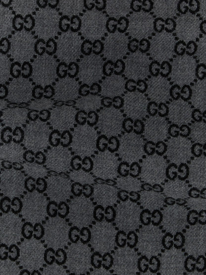 Gucci Gray Wool Scarf