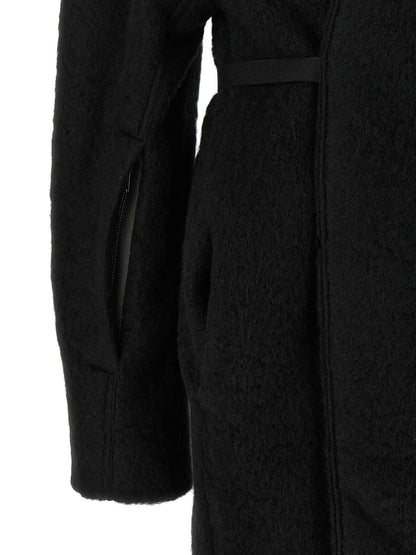 Rick Owens Black Marabou Coat
