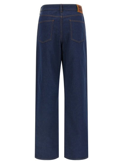 Fendi Blue Cotton Jeans Denim