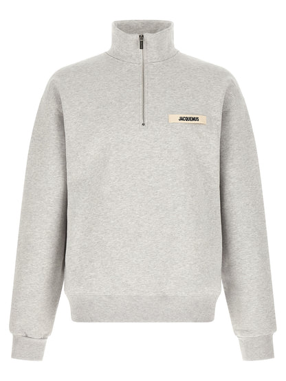 Jacquemus Gray Cotton Sweatshirt