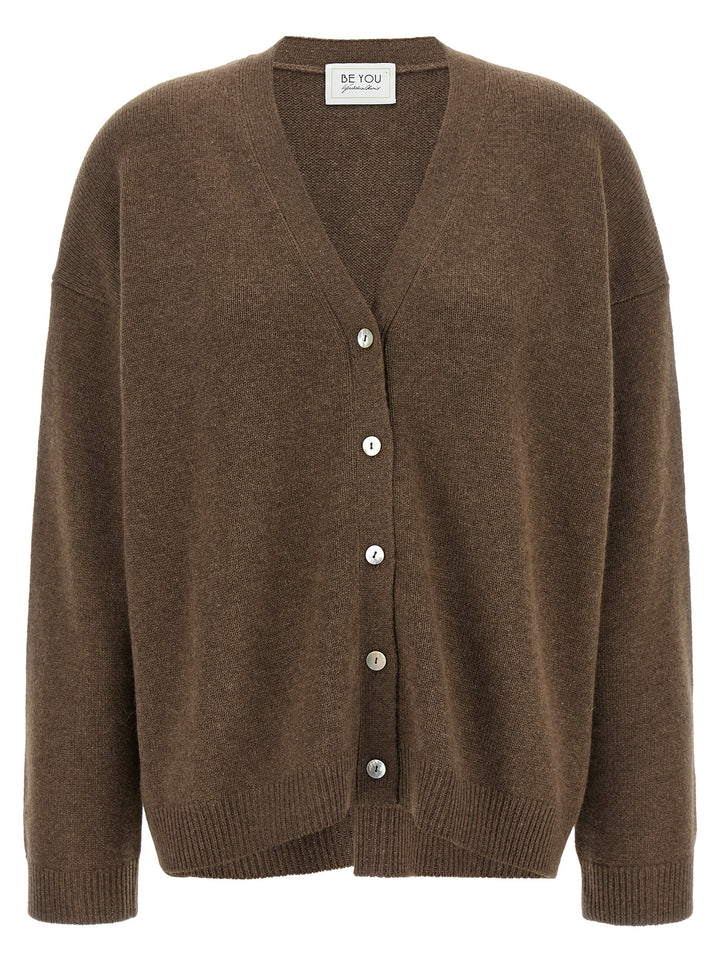 BE YOU Brown Cashmere Cardigan