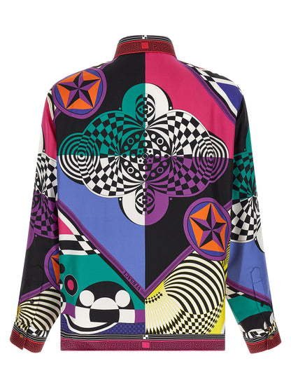 Versace Multicolor Silk Blouse