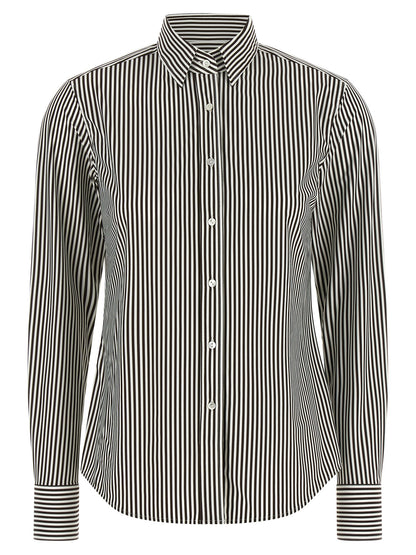 XACUS Bicolor Polyamide Blouse