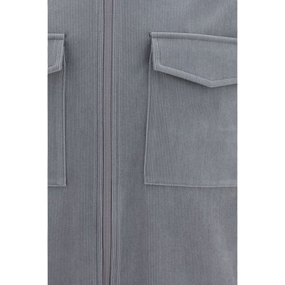 LAMINAR Gray Polyester Jacket