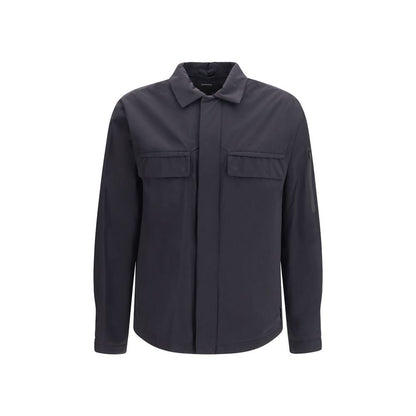 LAMINAR Black Polyamide Full-Length Jacket
