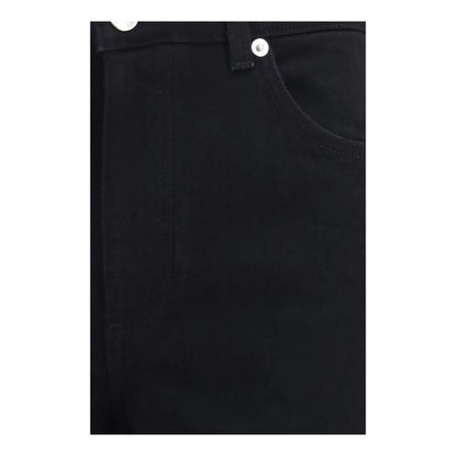 Dolce & Gabbana Black Cotton Straight-Leg Jeans