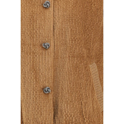 Kristina Ti Brown Cotton Bomber