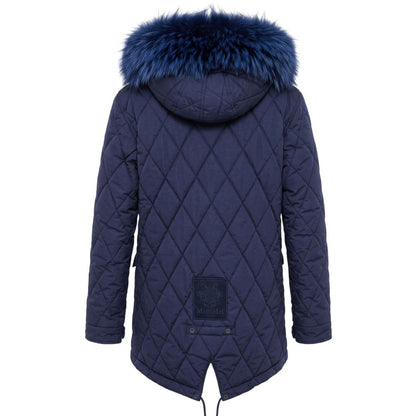 Mr&Mrs Italy Blue Cotton Women's Jacket