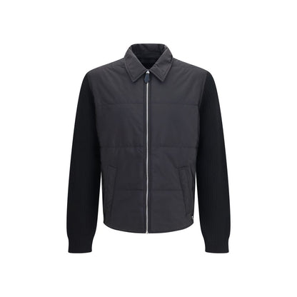 Prada Black Wool Oves Aries Full-Length Jacket