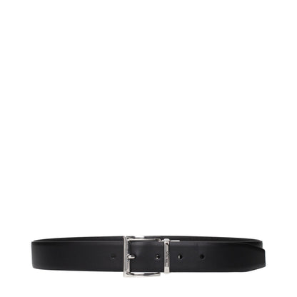 Prada Black Leather Regular Belt