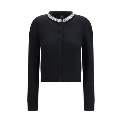 PINKO Black Wool Oves Aries Cardigan