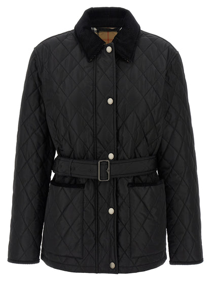 Burberry Black Polyamide Full-Length Jacket