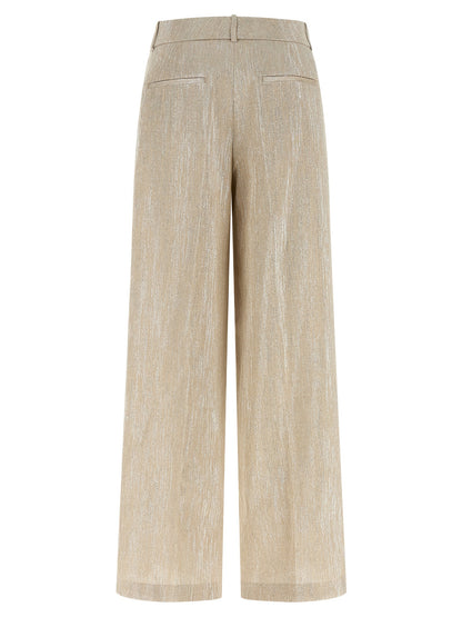 Peserico Beige Viscose Casual Pants