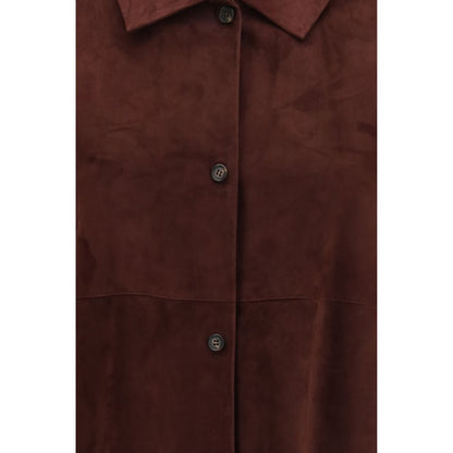 'S Max Mara Bordeaux Lamb Ovis Aries Aries Leather Jacket