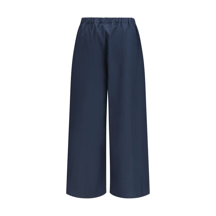 'S Max Mara Blue Cotton Casual Pants