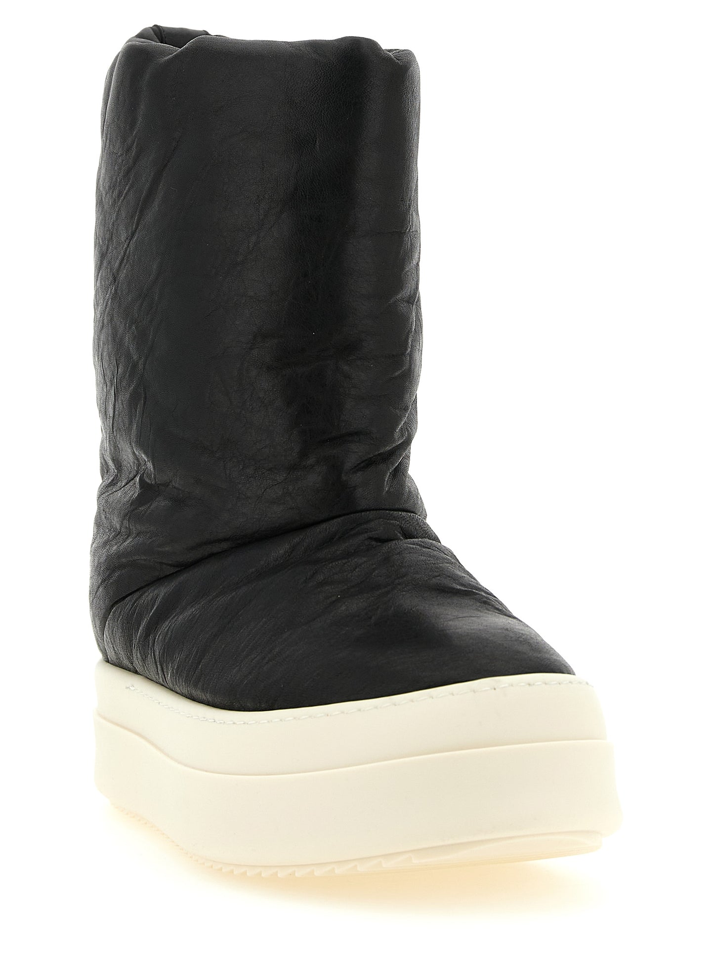 Rick Owens Bicolor Lamb Leather Boots