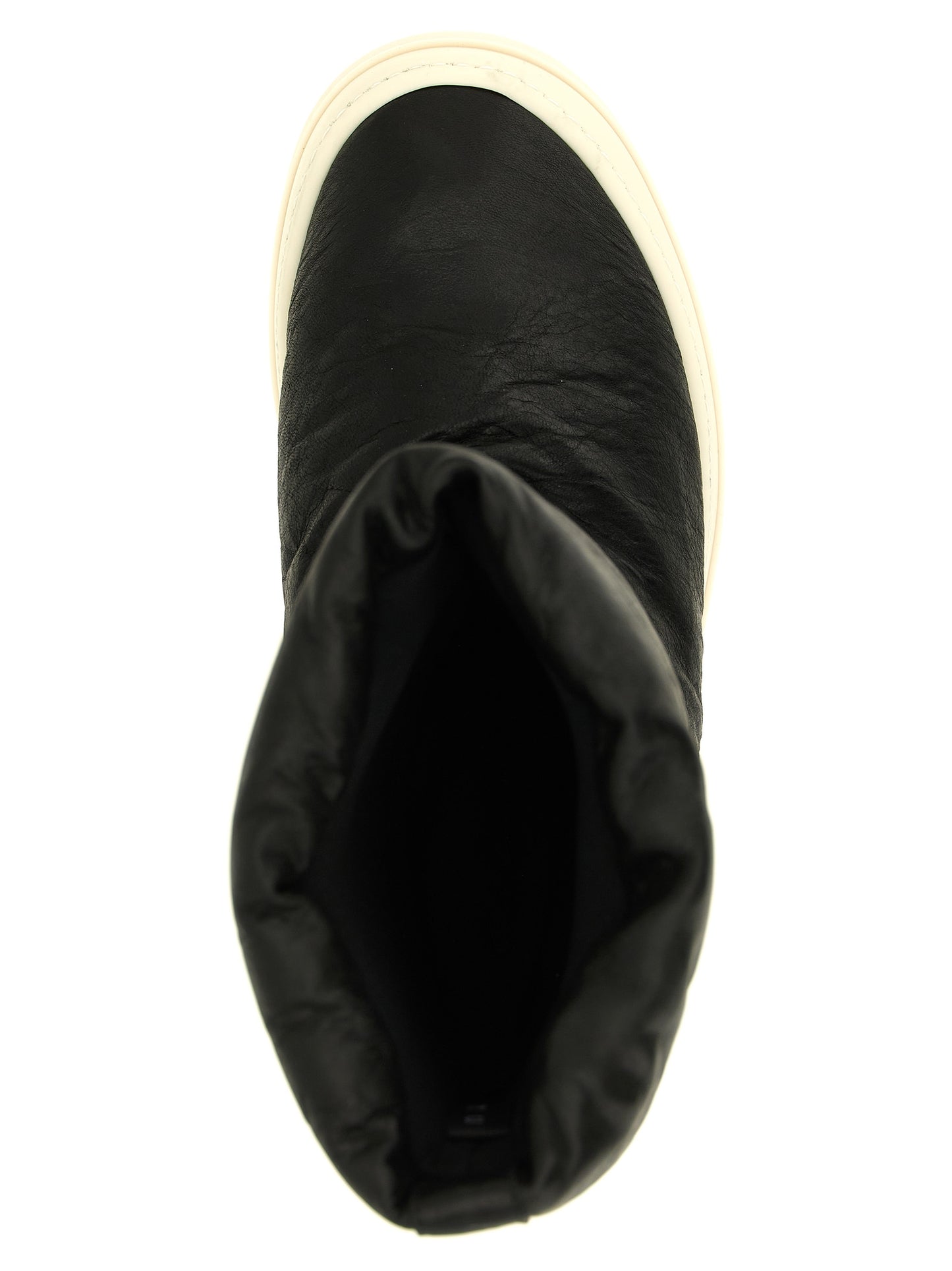 Rick Owens Bicolor Lamb Leather Boots