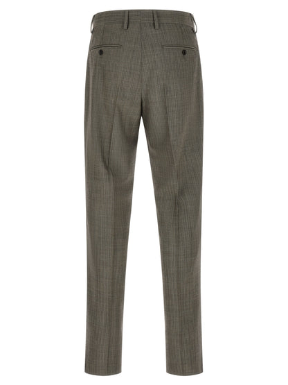 Lardini Gray Virgin Wool Two-Piece Suit