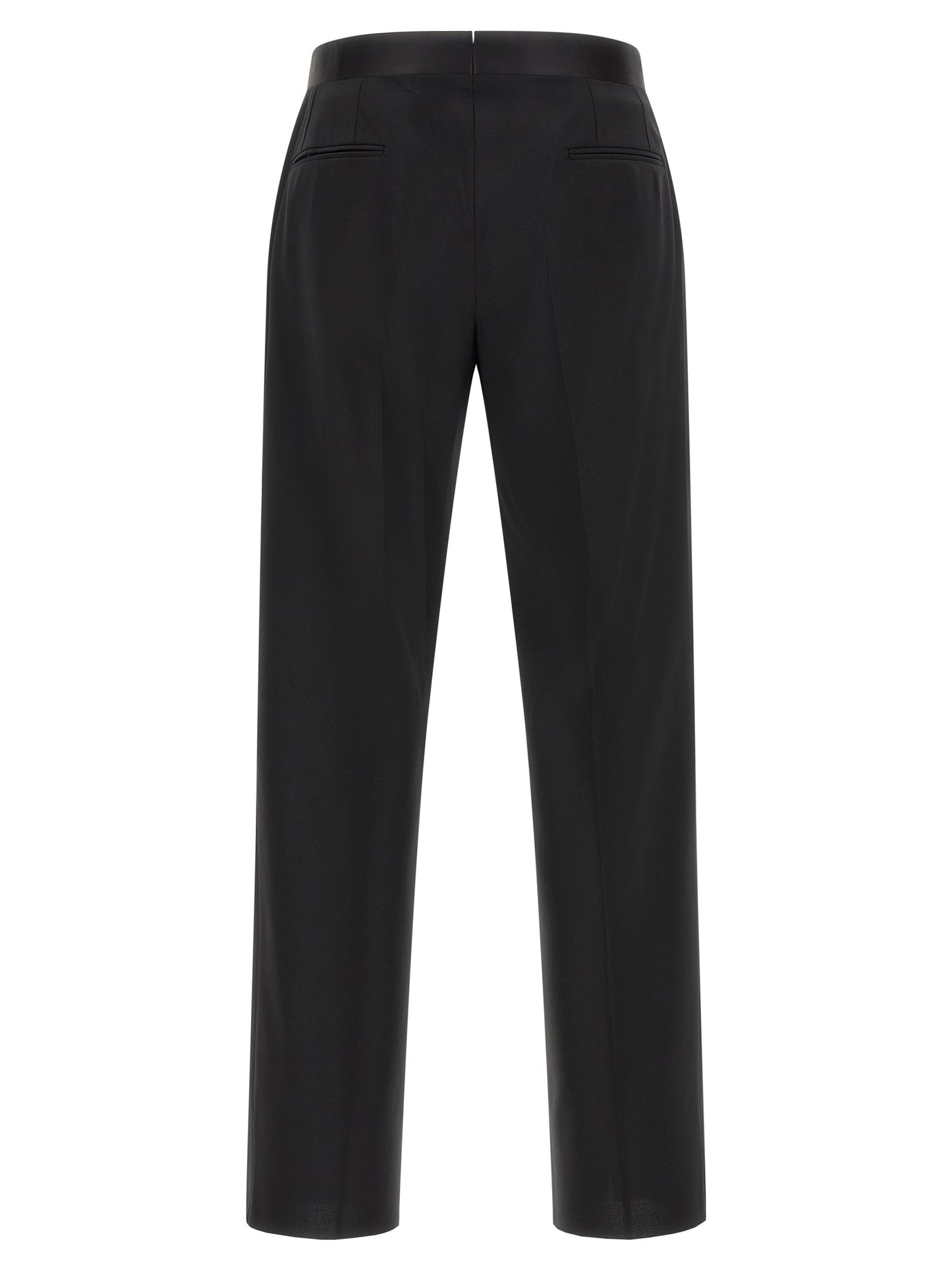 Lardini Black Virgin Wool Tuxedo