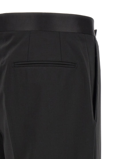Lardini Black Virgin Wool Tuxedo