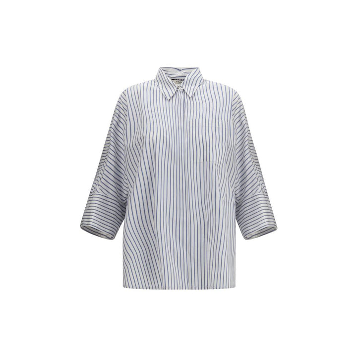 'S Max Mara Blue Cotton Pattern Shirt