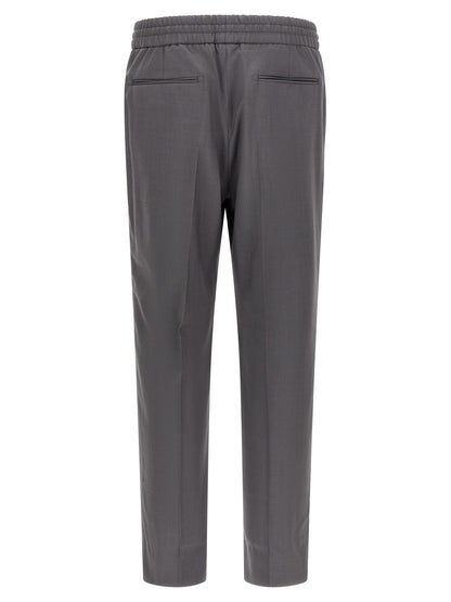 Brioni Gray Wool Casual Pants
