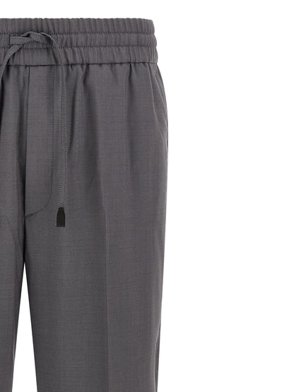 Brioni Gray Wool Casual Pants