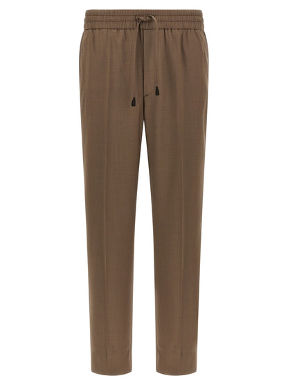 Brioni Brown Wool Casual Pants