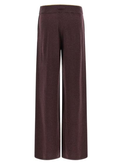 PINKO Purple Wool Casual Pants