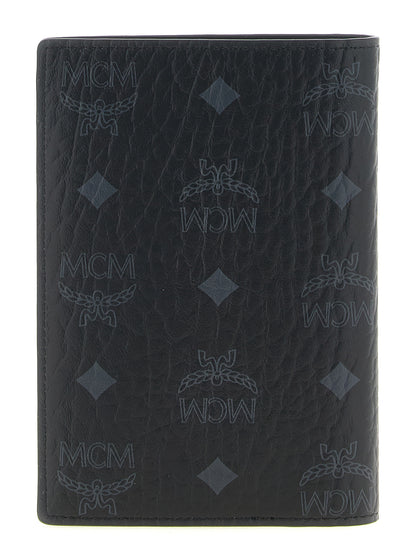 MCM Black Polyethylene Wallet