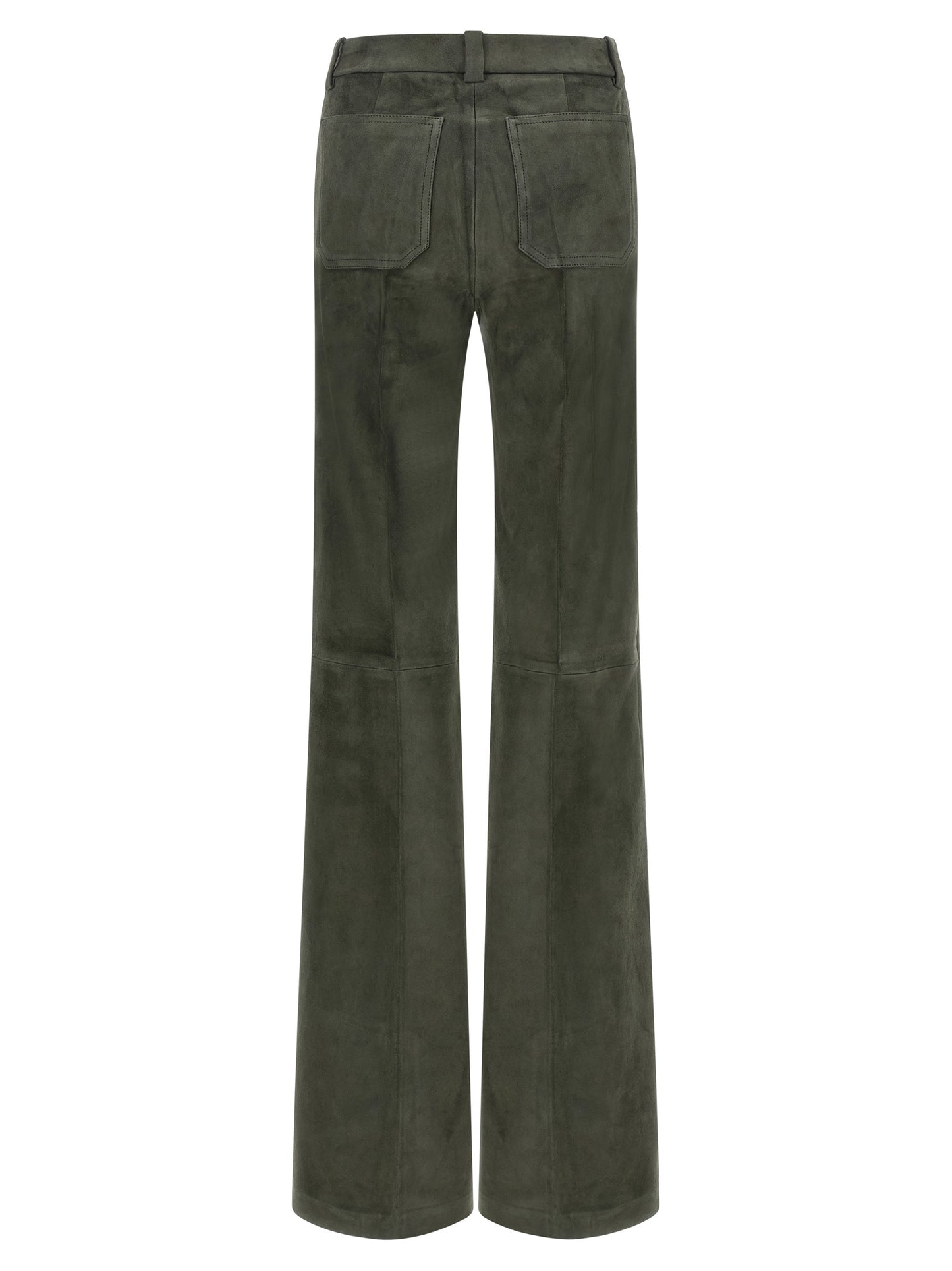 STOULS Gray Lamb Leather Pants