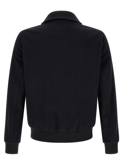 Pal Zileri Black Wool Bomber