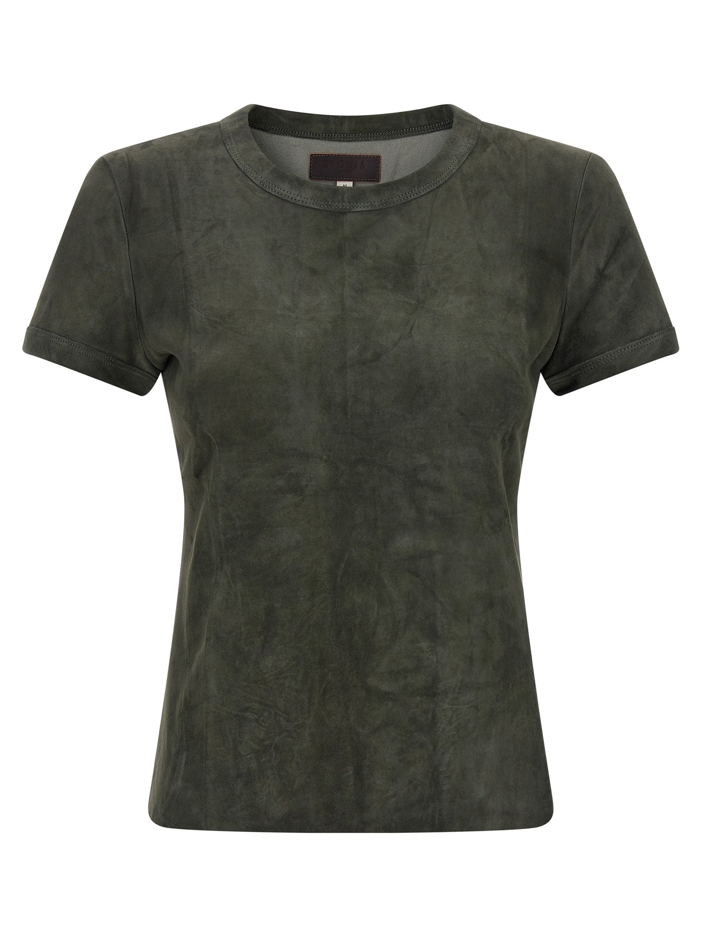 STOULS Gray Lamb Leather T-Shirt