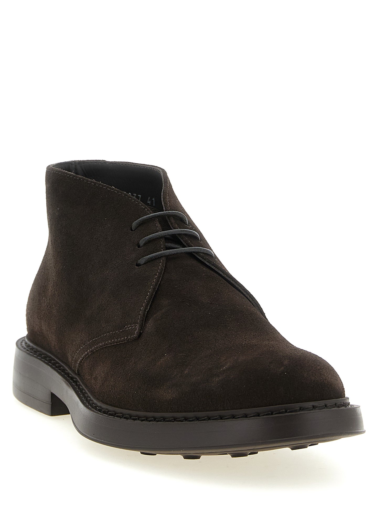 Doucal's Brown Lamb Leather Ankle Boots