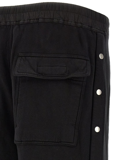 DRKSHDW Black Cotton Flared Pants