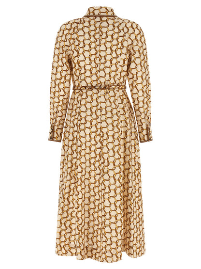 Zimmermann Beige Linen Midi Dress