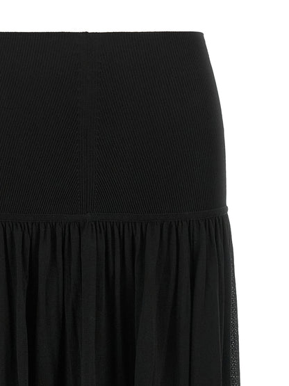 Zimmermann Black Lyocell Mini Skirt