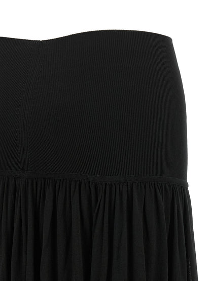 Zimmermann Black Lyocell Mini Skirt