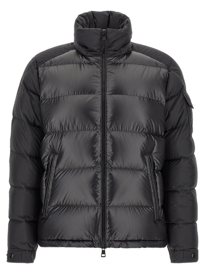 Moncler Black Polyester Full-Length Jacket