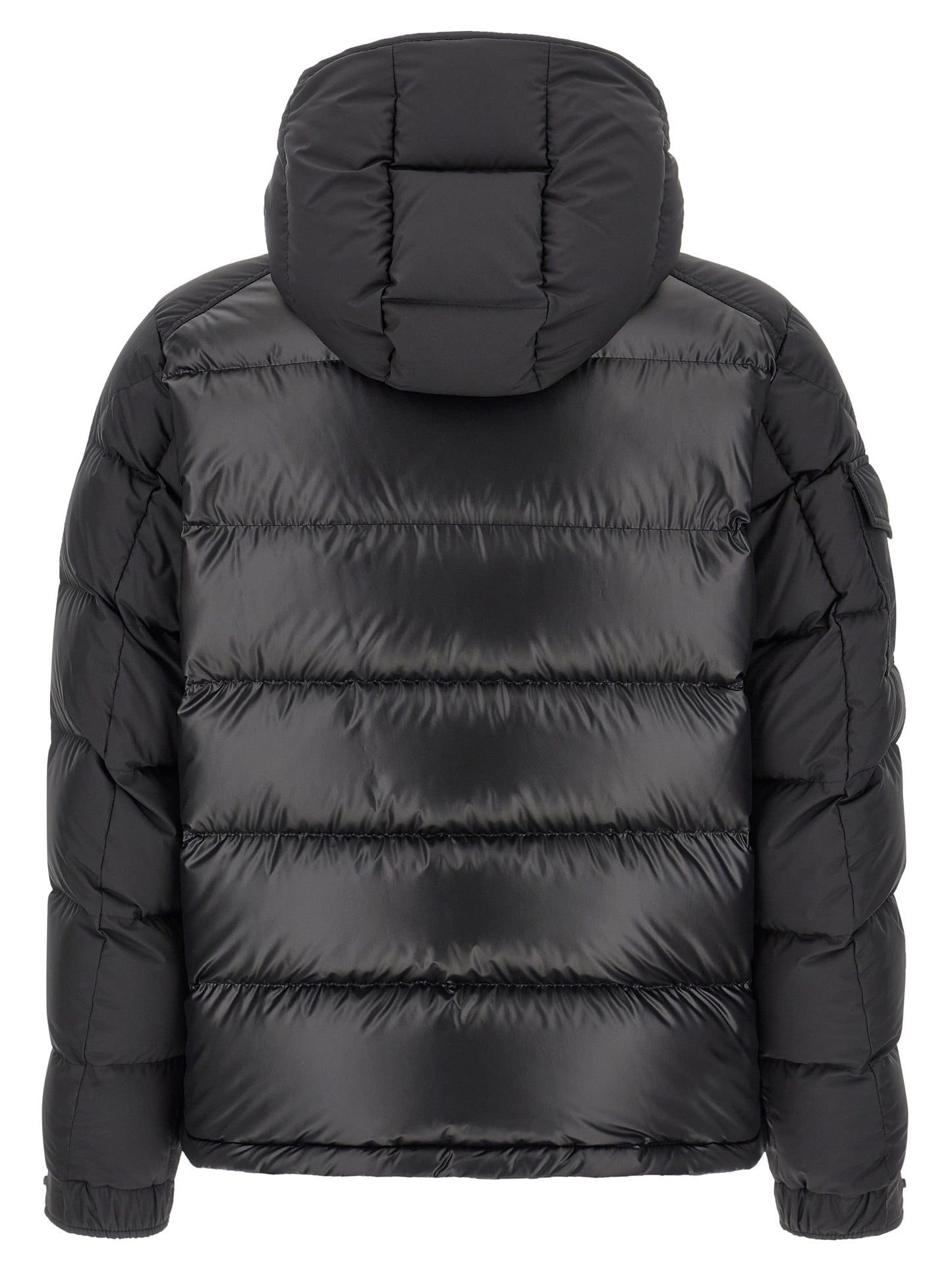 Moncler Black Polyester Full-Length Jacket