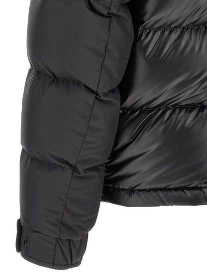 Moncler Black Polyester Full-Length Jacket