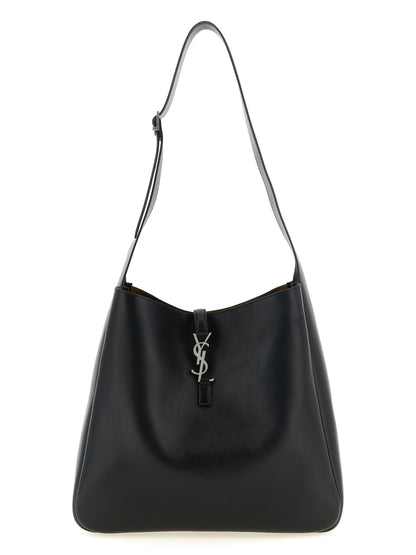 Saint Laurent Black Calfskin Shoulder Bag
