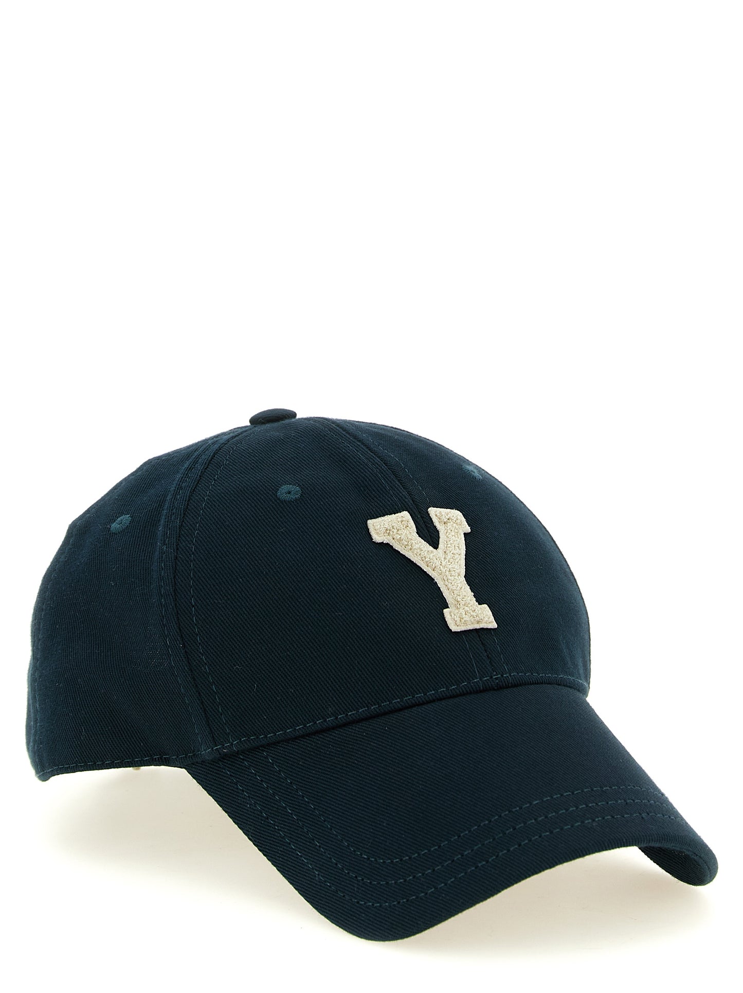 Saint Laurent Bicolor Cotton Cap (Baseball Hat)