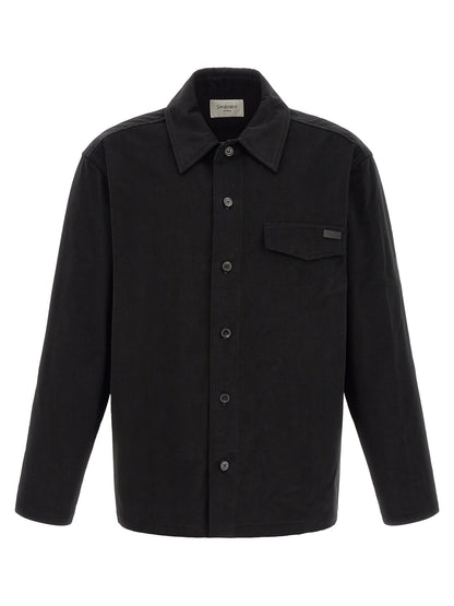 Saint Laurent Black Cotton Blouse