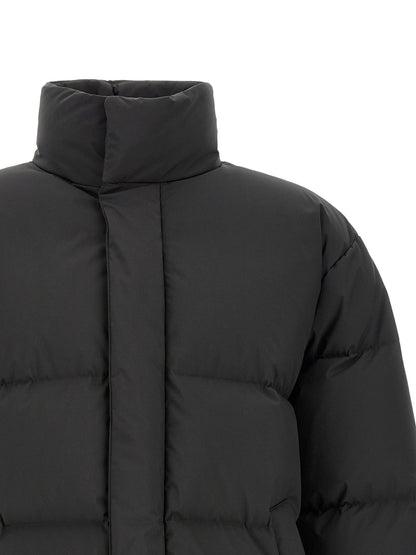 Saint Laurent Black Polyester Full-Length Jacket