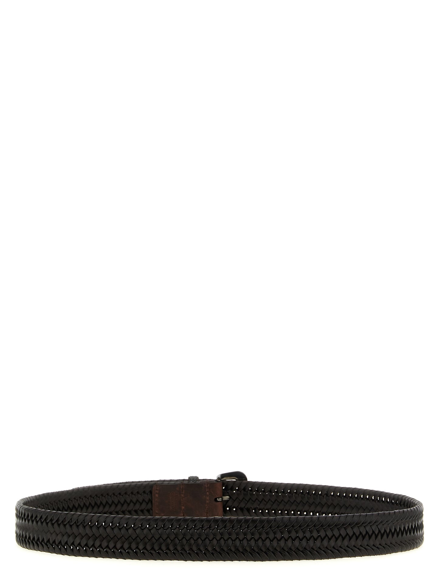 Brunello Cucinelli Brown Leather Regular Belt
