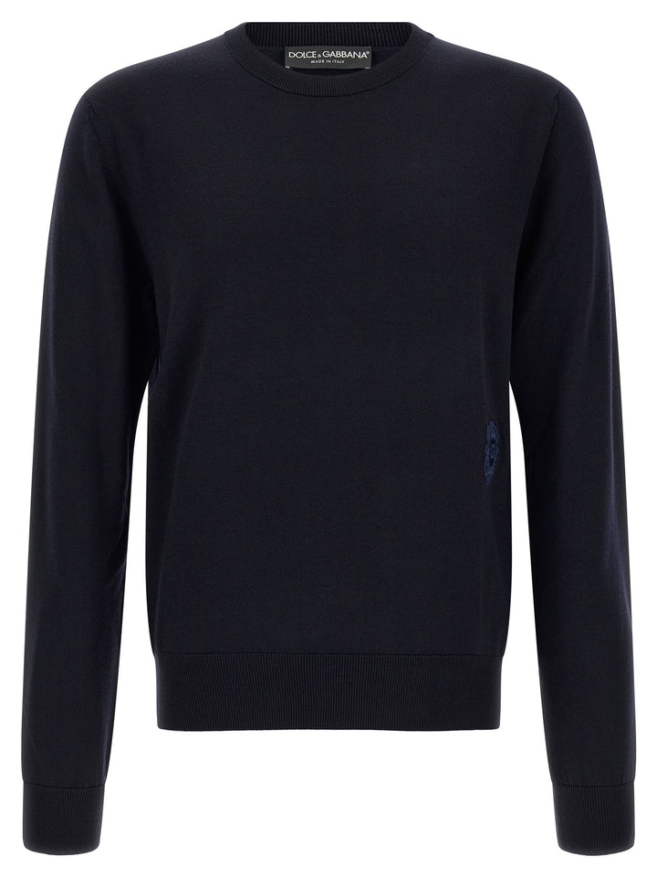 Dolce & Gabbana Blue Virgin Wool Cardigan