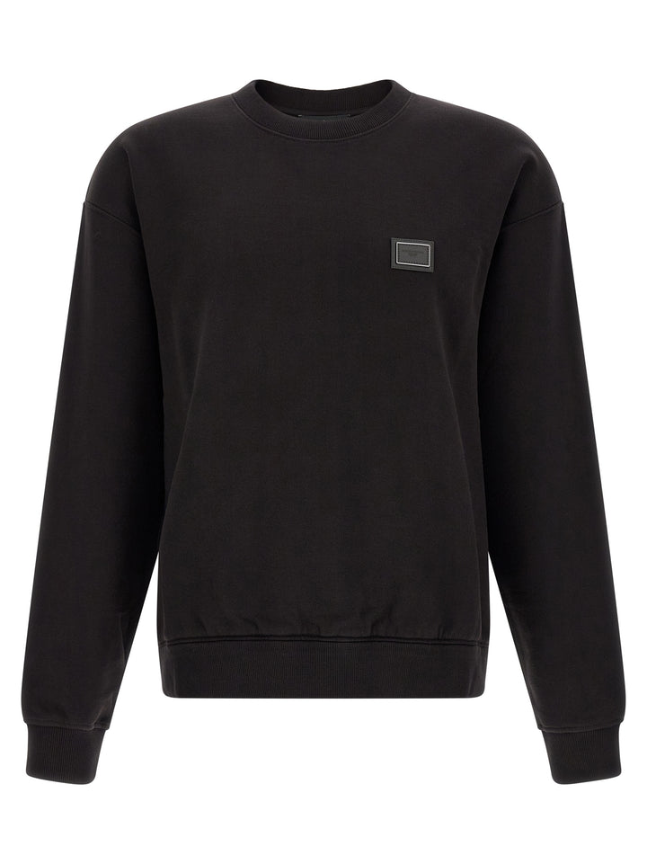Dolce & Gabbana Black Cotton Sweatshirt