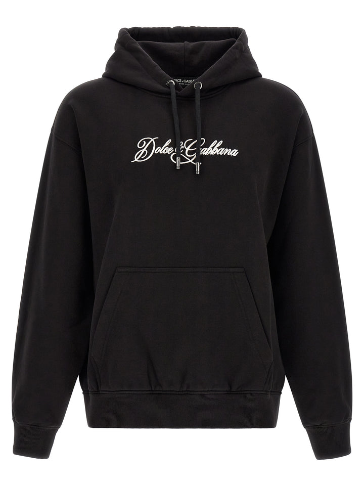 Dolce & Gabbana Black Cotton Sweatshirt